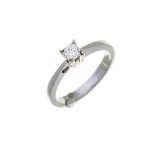 Δαχτυλιδι Μονοπετρο με Διαμαντι 0,22 Ct , F , VS1